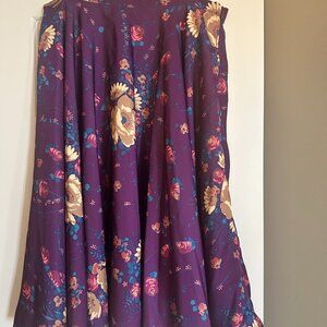 Posh Flourish A-Line Skirt